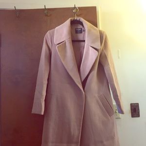 Never worn Light tan petite pea coat